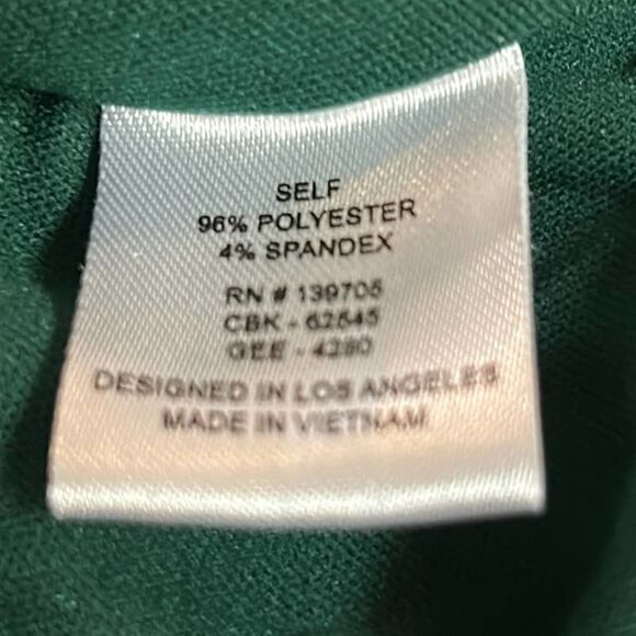 Stretch Velvet Honey & Rosie Emerald Green 2-Piece Cocktail Dress Rave Skirt Set - Picture 14 of 16